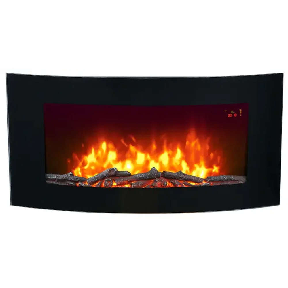 Semineu electric GOODHOME 101373303, 2000W, negru