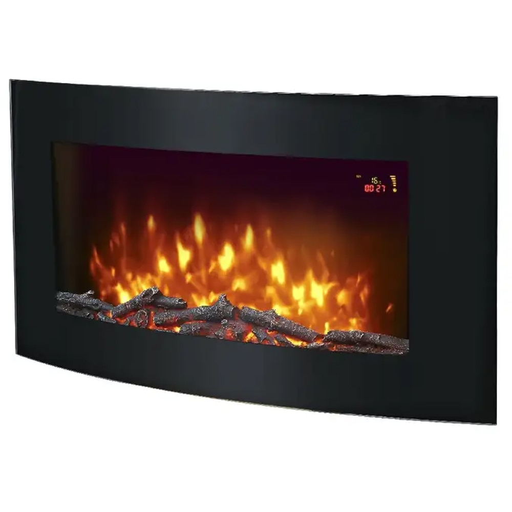 Semineu electric GOODHOME 101373303, 2000W, negru