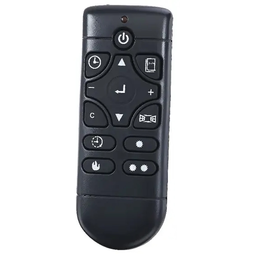 Semineu electric GOODHOME 101373303, 2000W, negru
