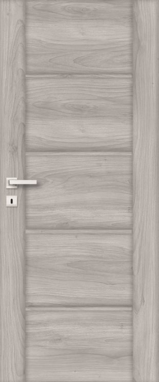 Usa de interior cu geam, maro, stanga, mdf, 206 x 78 cm, toc inclus  Bolzano