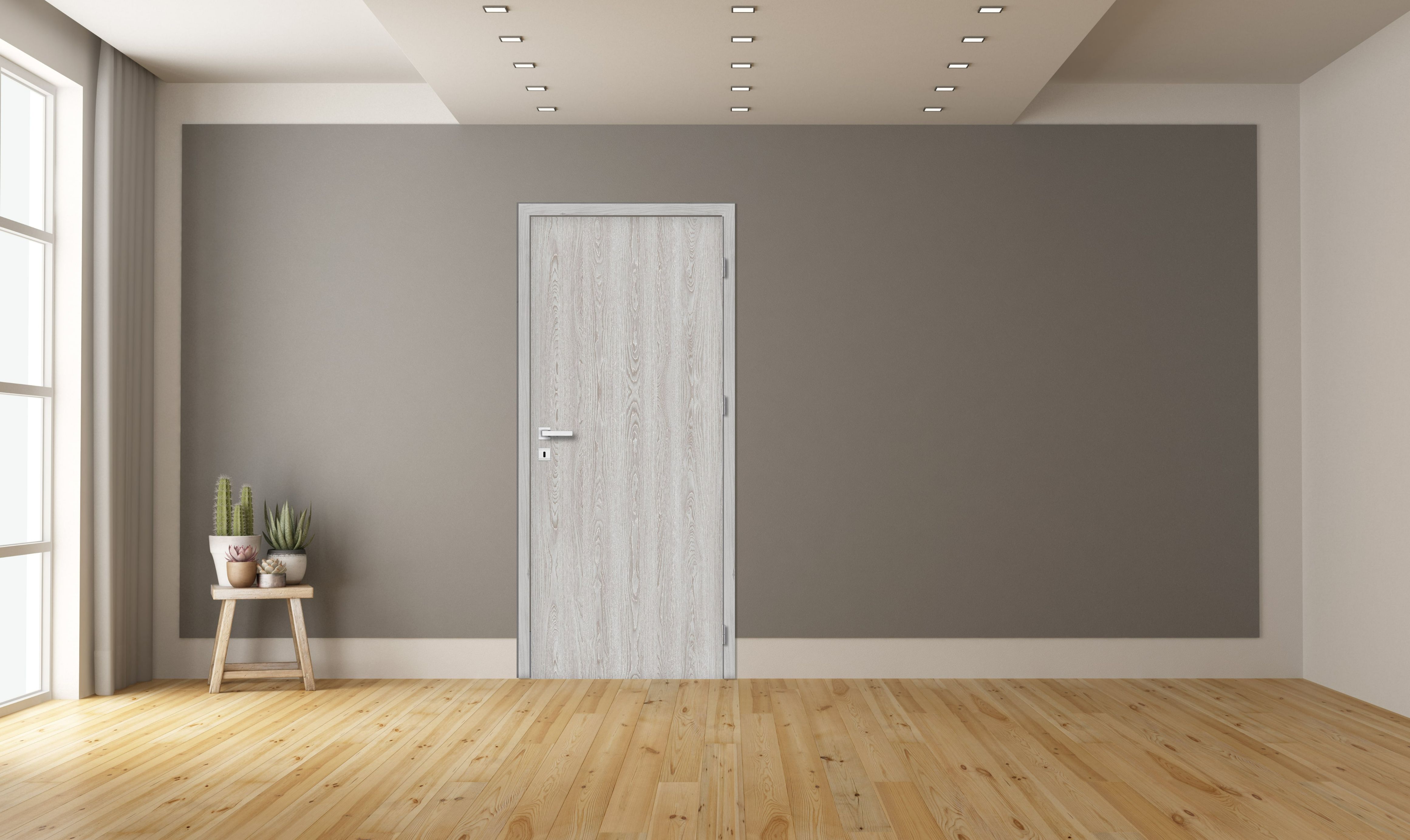 Usa de interior  gri, stanga, mdf, 206 x 88 cm, toc inclus  Exmoor