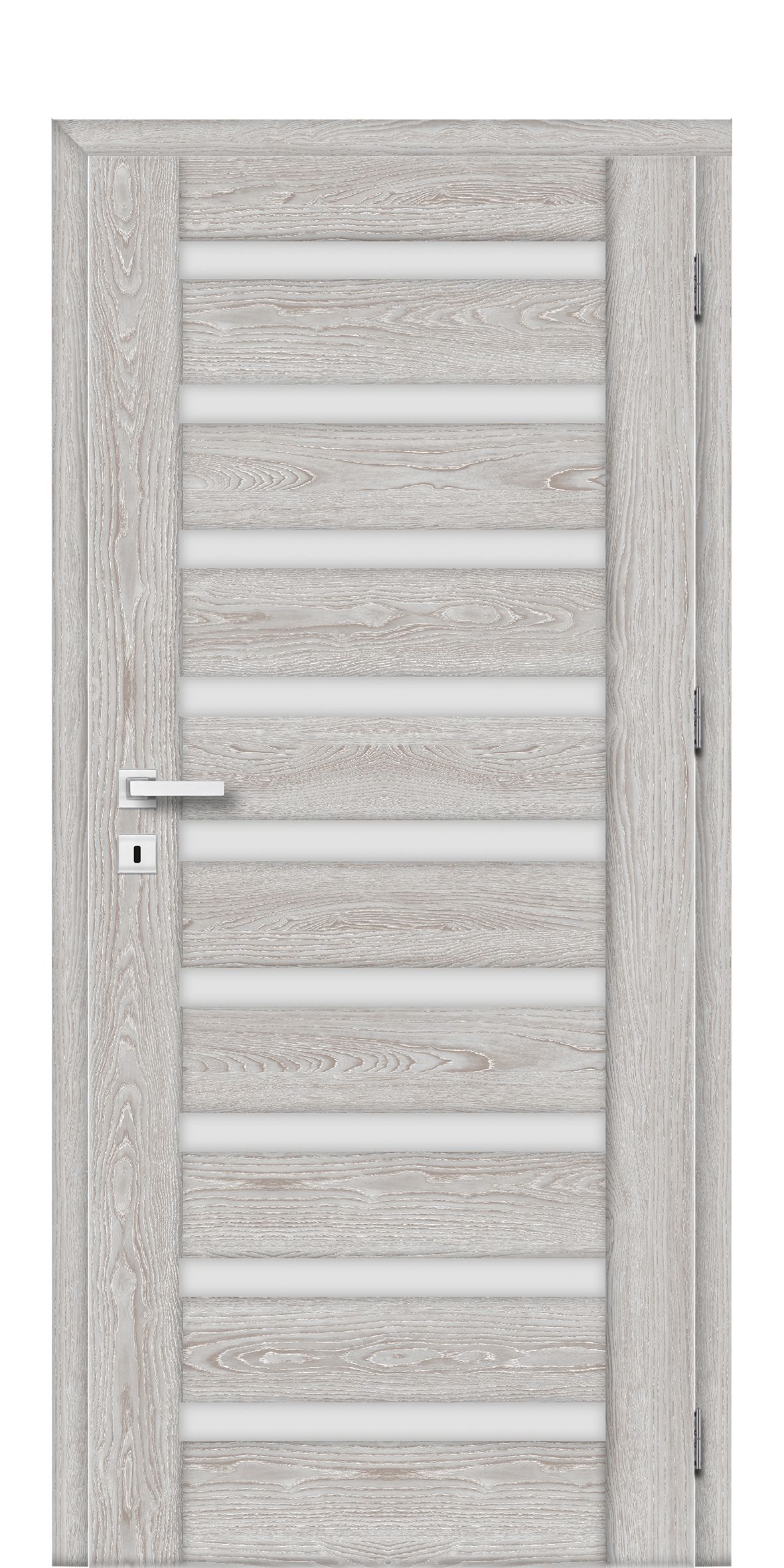 Usa interior, MDF, gri, stejar, dreapta, 203.5 x 84.4 cm • Korfu