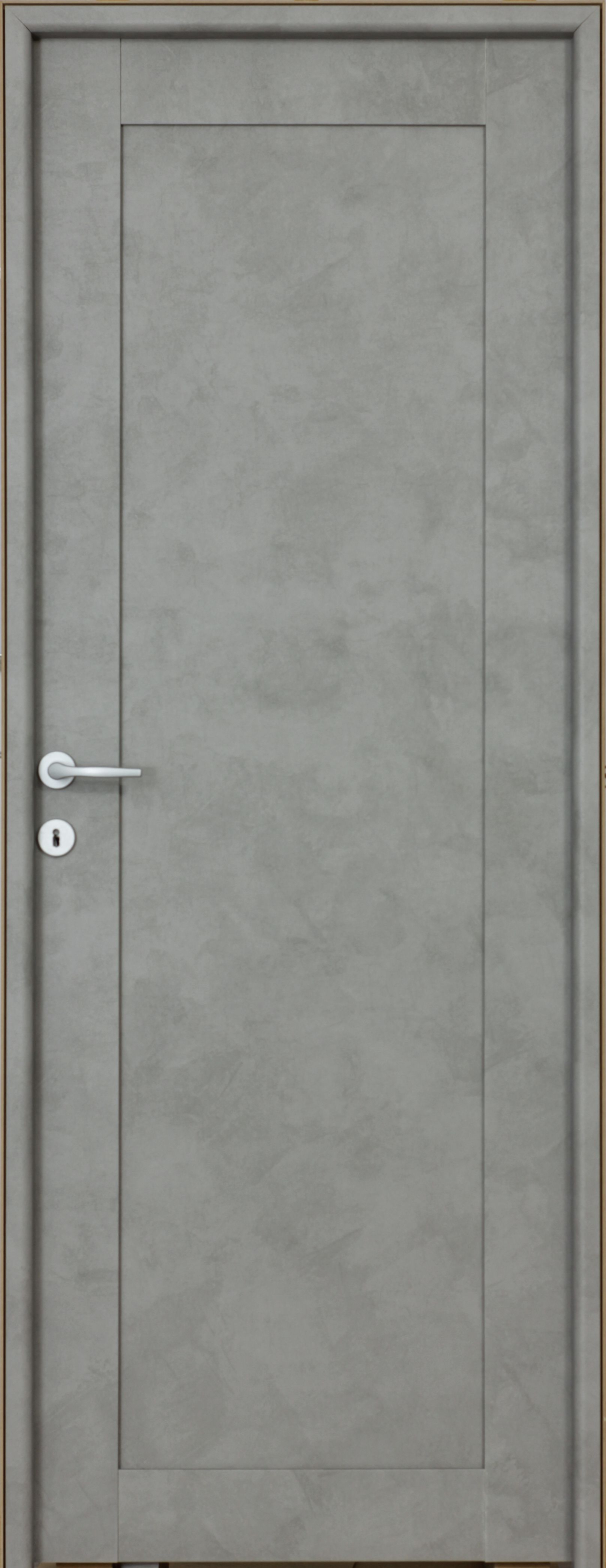 Usa de interior  gri, reversibila, mdf, 203 x 68 cm, toc inclus • Mod