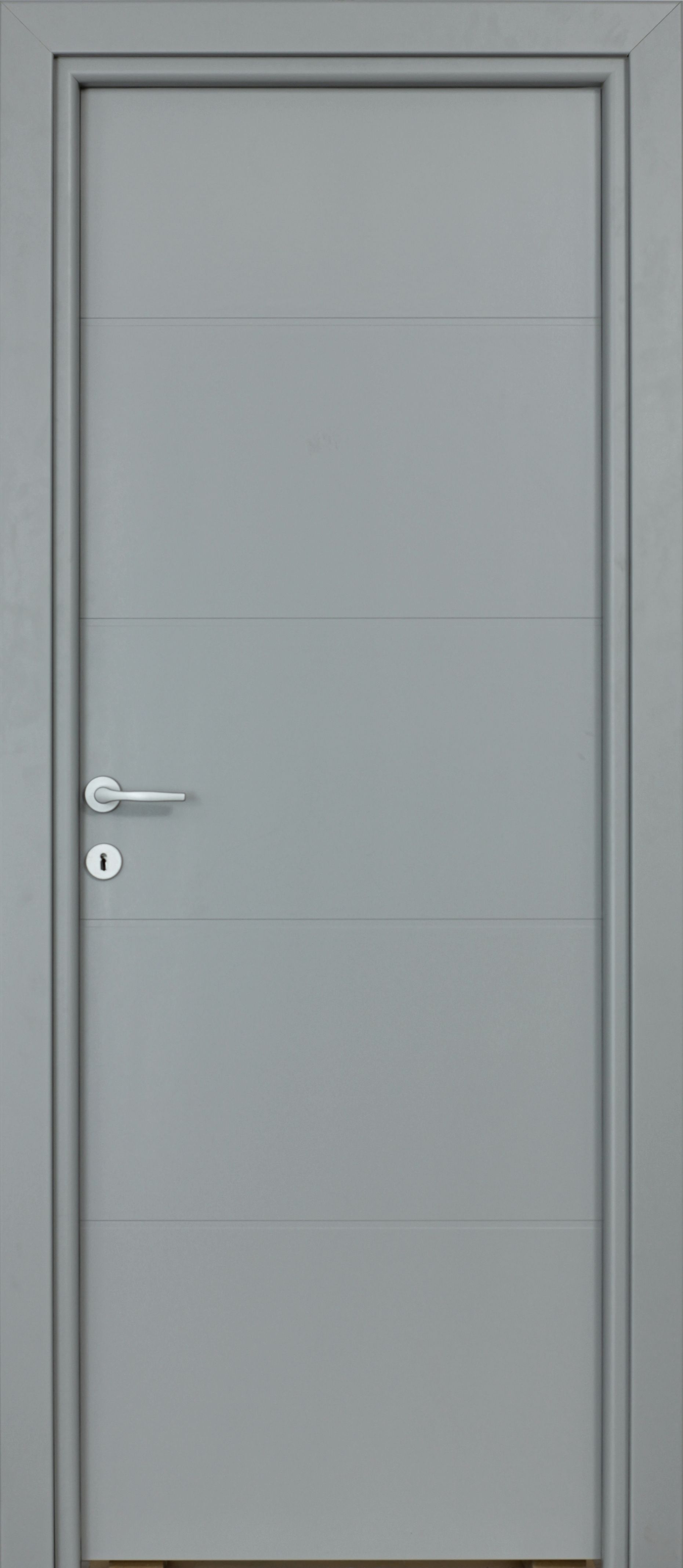 Usa de interior  gri, reversibila, mdf, 203 x 88 cm, toc inclus  Partas