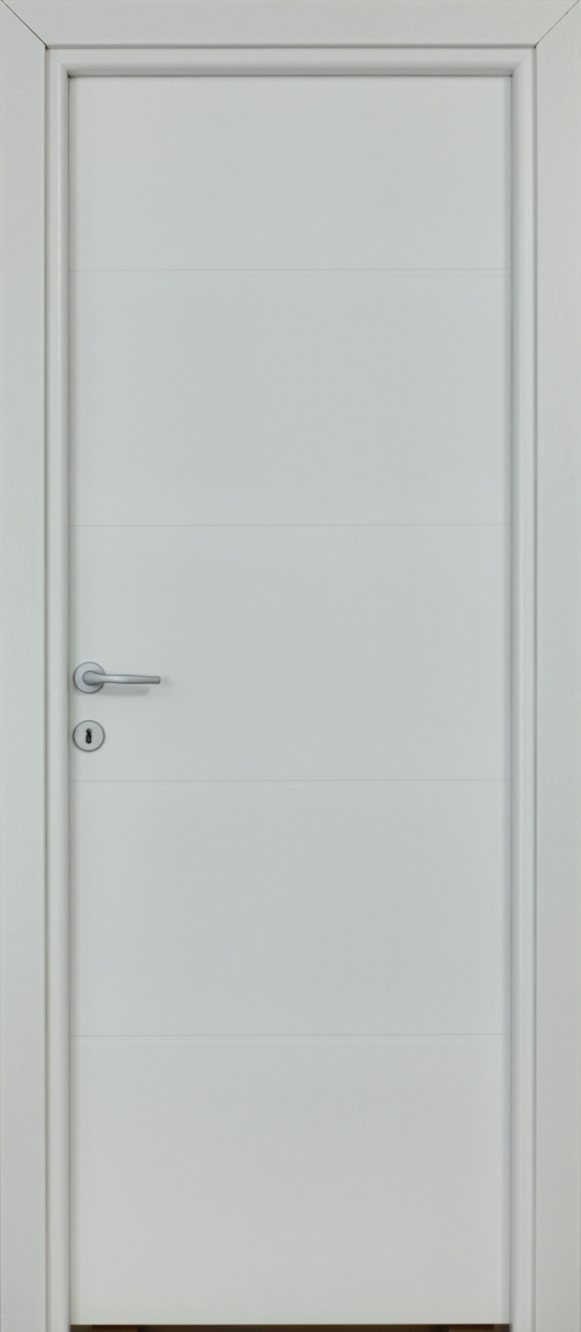 Usa interior Partas, fara geam, reversibila, HDF, 78 x 203 cm, alb