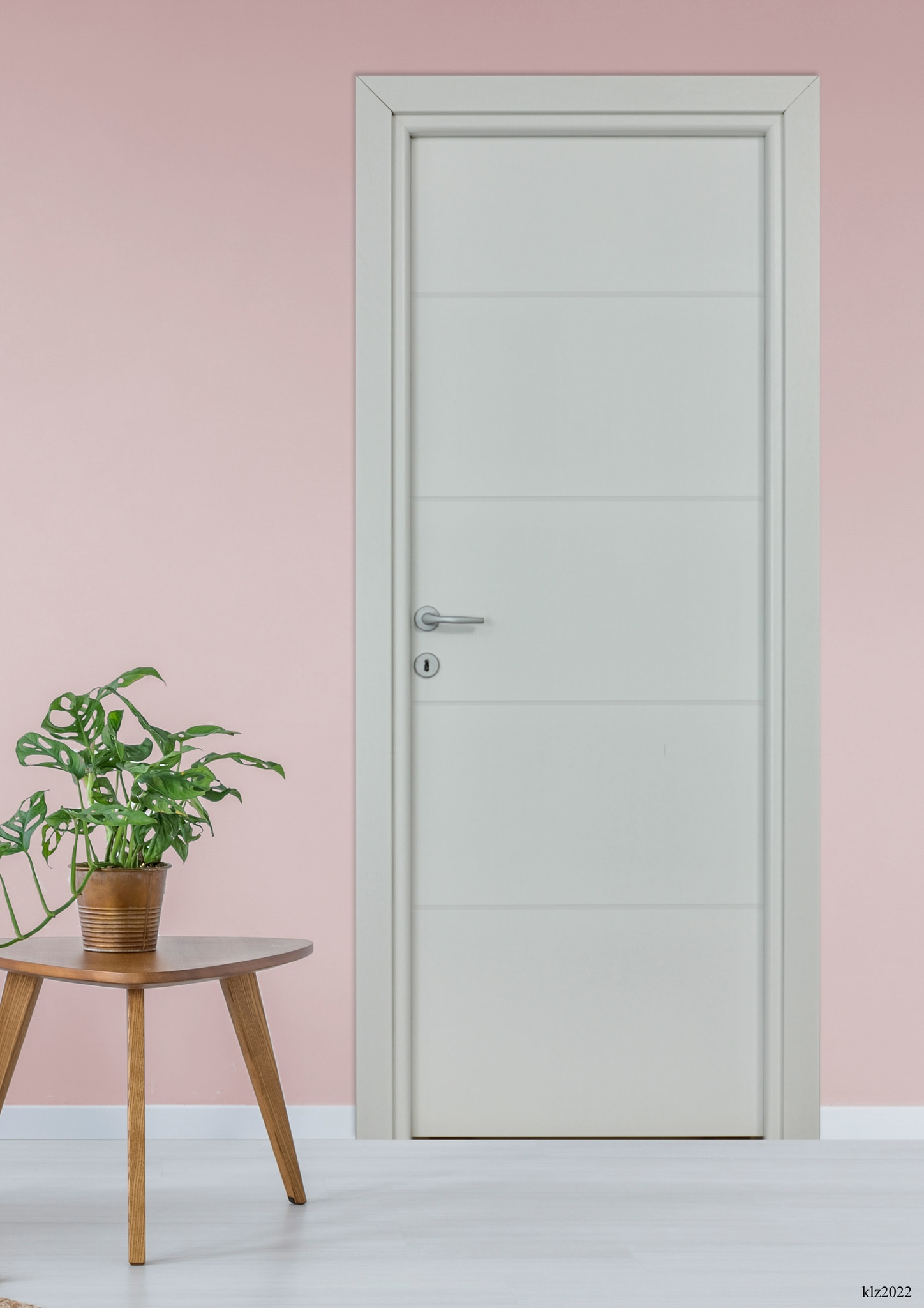 Usa interior Partas, fara geam, reversibila, HDF, 88 x 203 cm, alb