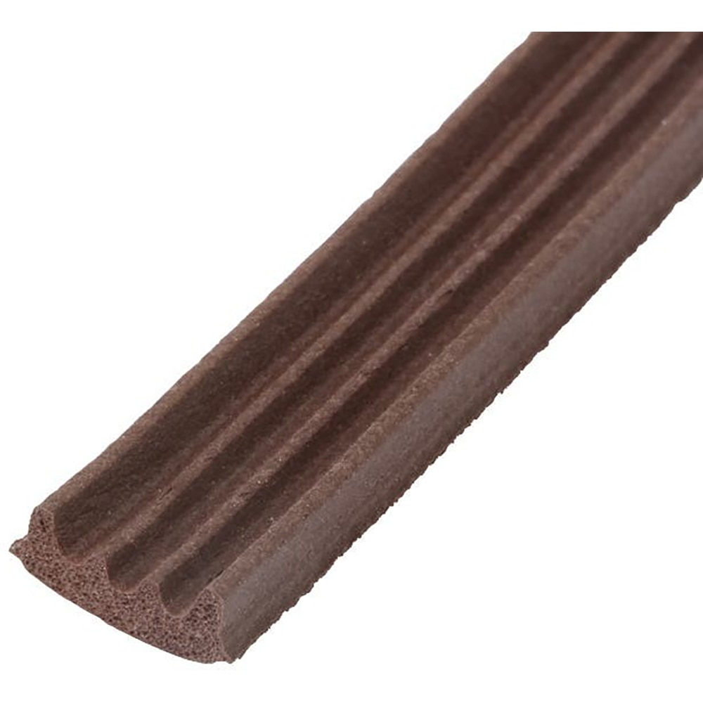 Banda de etansare autoadeziva VOLDEN, 9 x 4 mm, cauciuc, maro cu dunga, 6 m