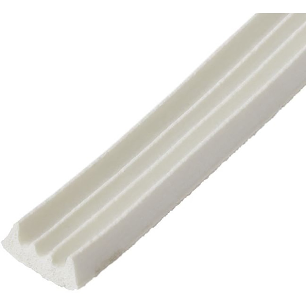 Banda de etansare autoadeziva VOLDEN, 9 x 4 mm, cauciuc, alb cu dunga, 6 m