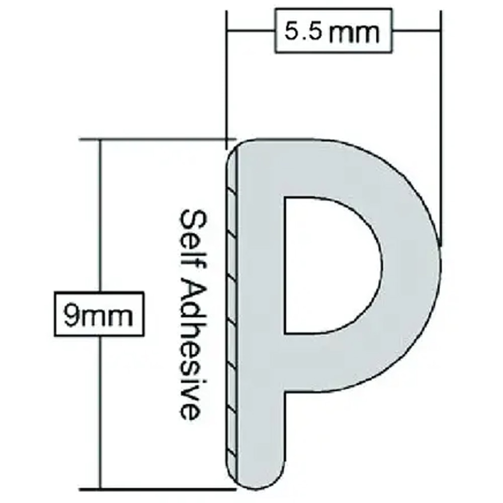 Banda de etansare VOLDEN 101374554, 9 x 6.5 mm, 6 m, alb