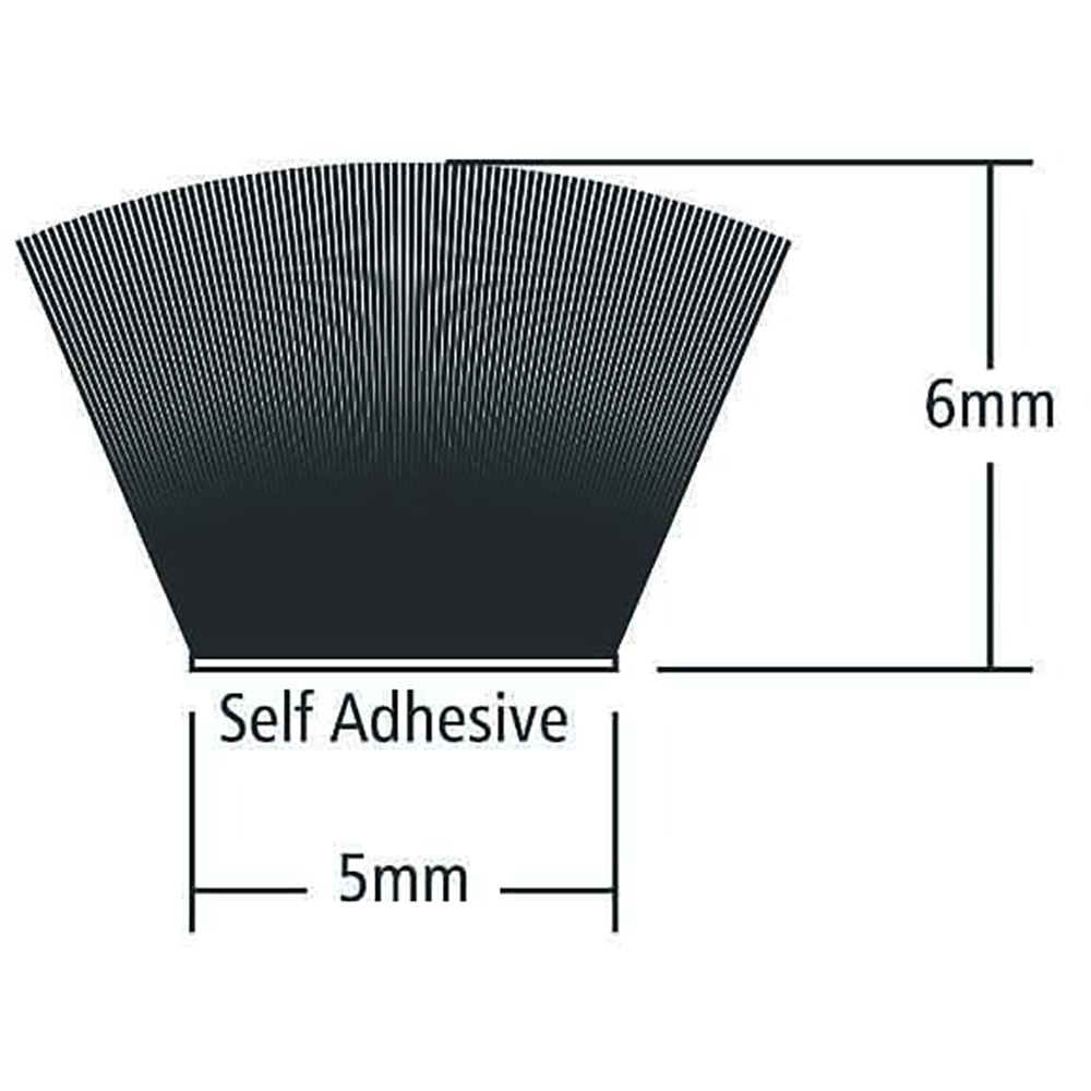 Banda de etansare autoadeziva VOLDEN, 5 x 6 mm, poliuretan, gri, 20 m