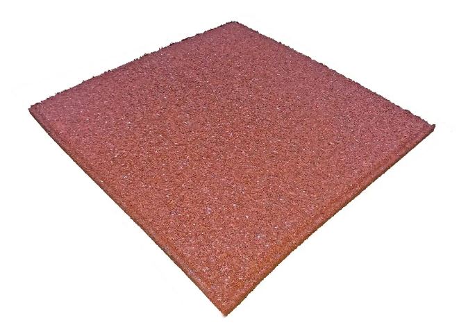 Dala gradina, cauciuc, rosu, 50 x 50 x 2 cm