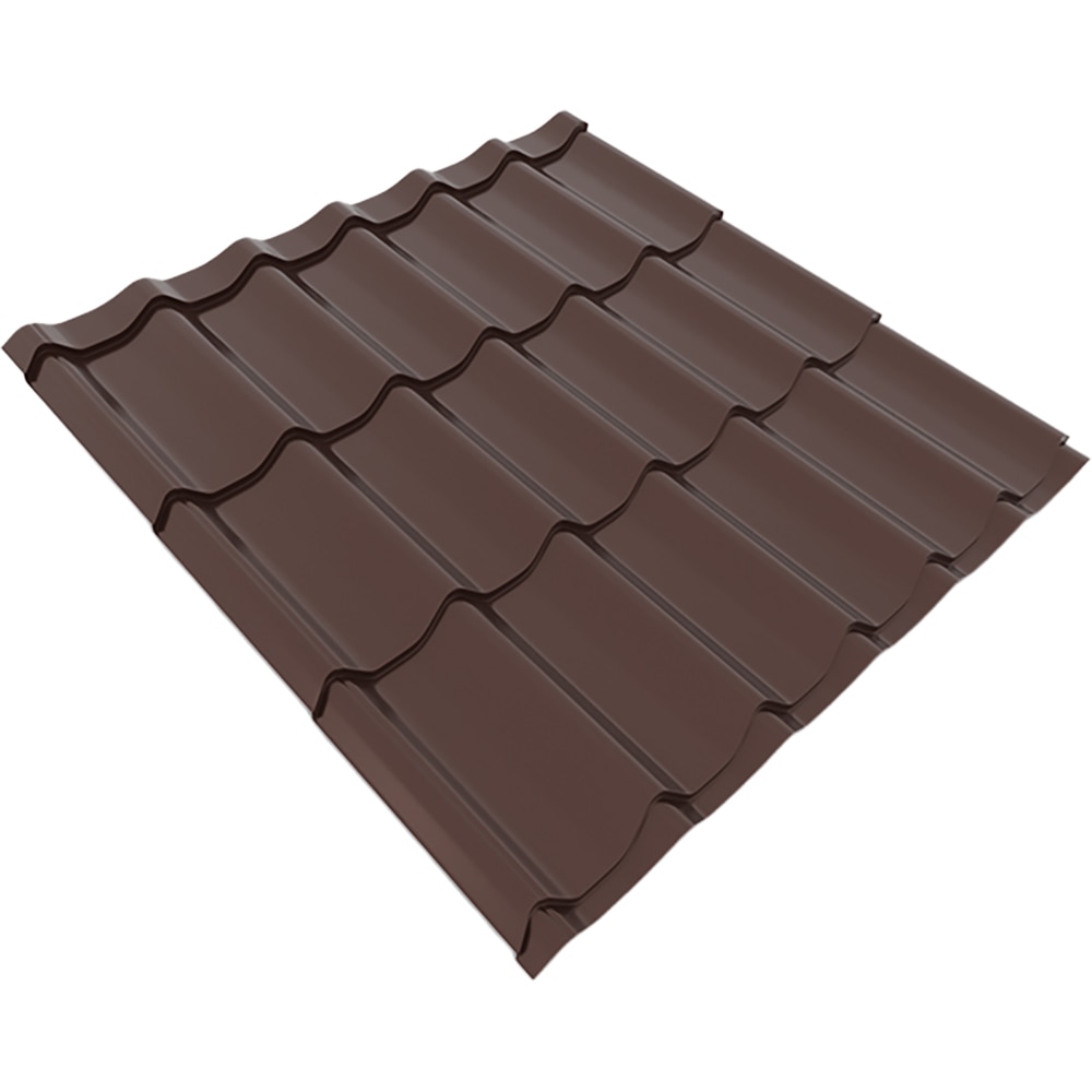 Tigla metalica Smart classic, maro (RAL8017), 0.34 mm, 120 x 220 cm, 2.64 mp