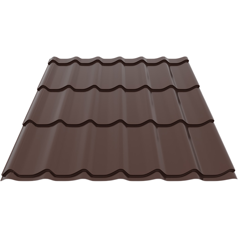 Tigla metalica Smart classic, maro (RAL8017), 0.34 mm, 120 x 220 cm, 2.64 mp