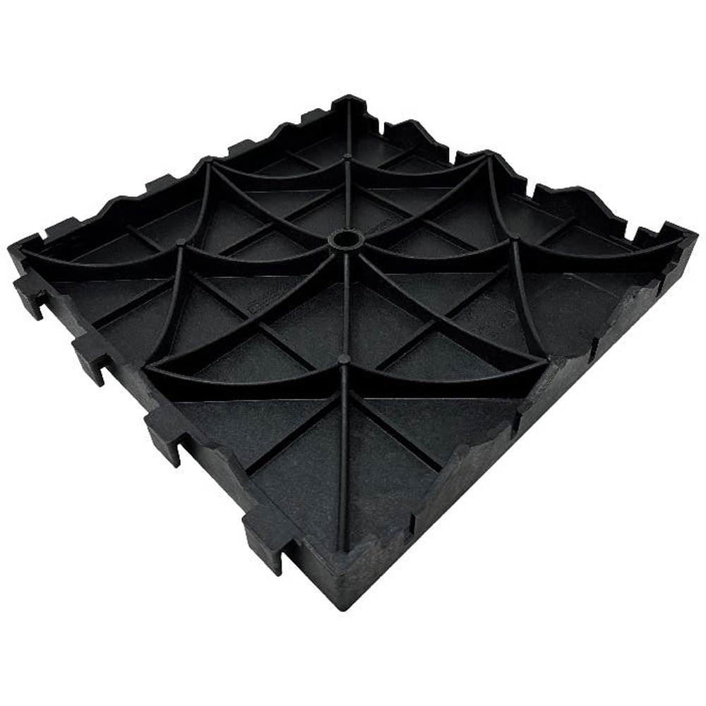 Placa pentru pardoseala/dusumea Agara Klikstrom, compozit, 40 x 40 x 4.5 cm, negru-antracit, 1 buc