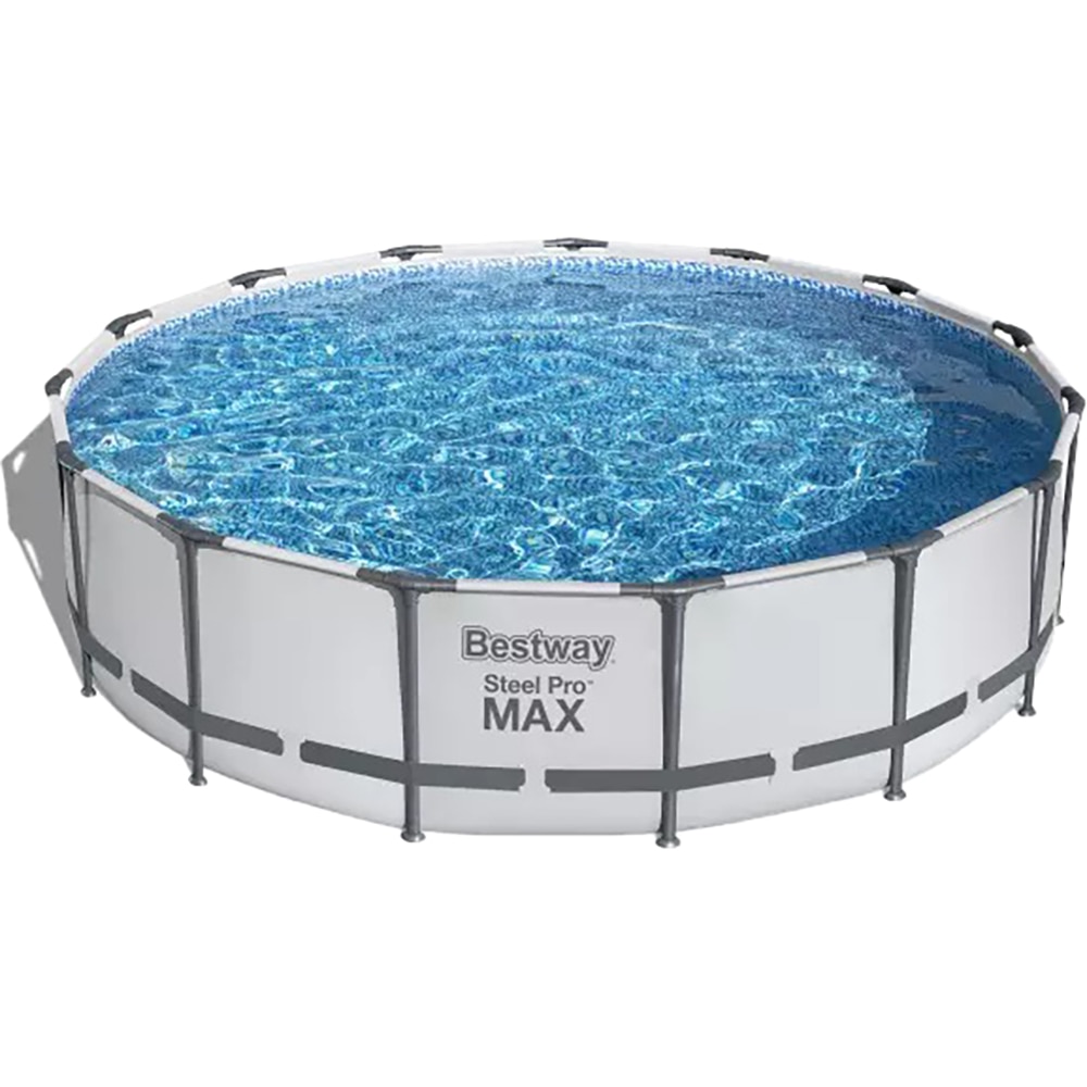 Piscina cadru metalic BESTWAY, rotunda, 14970 l, 457 x 107 cm, gri