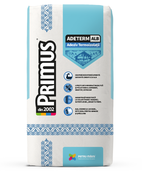 Adeziv Termoizolatii, Adeterm Alb 25 Kg  Primus 