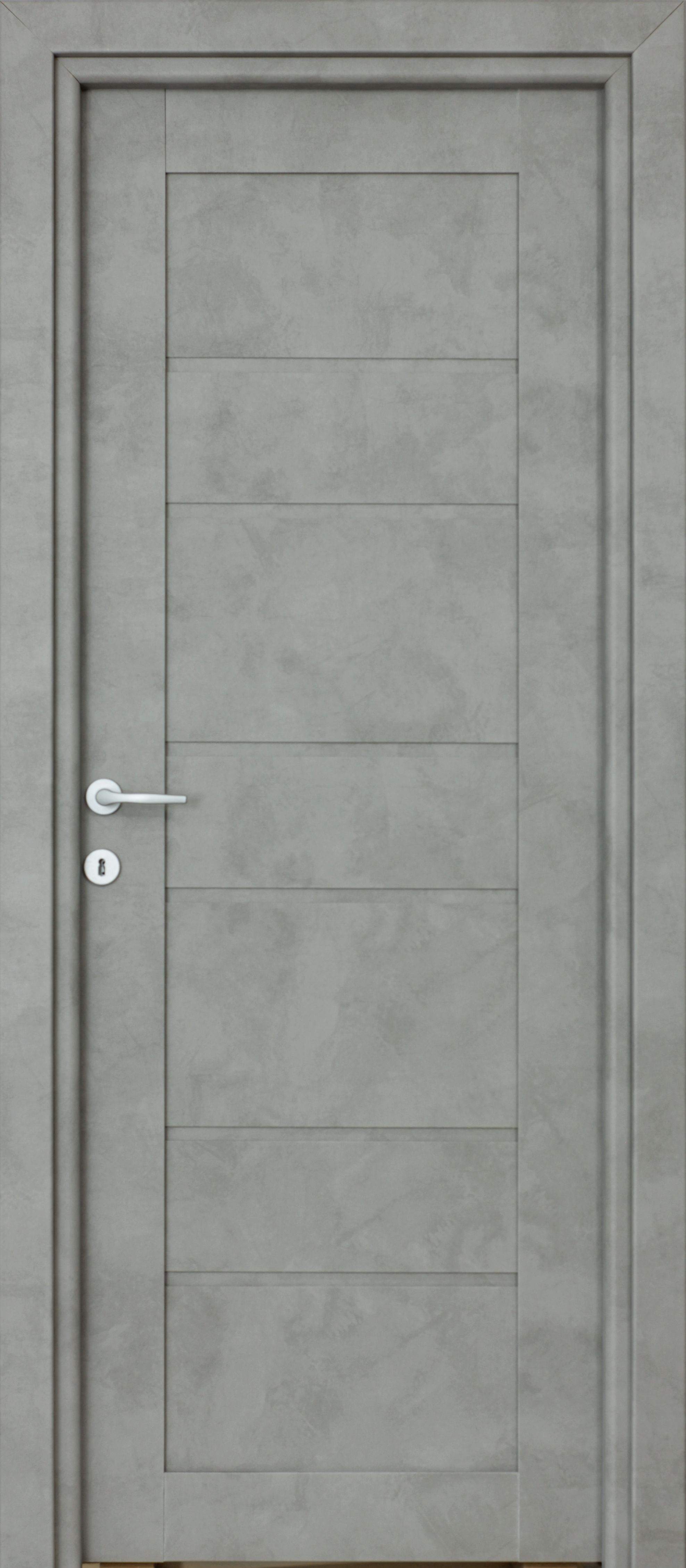 Usa de interior  gri, stanga, mdf, 203 x 88 cm, toc inclus  Kira