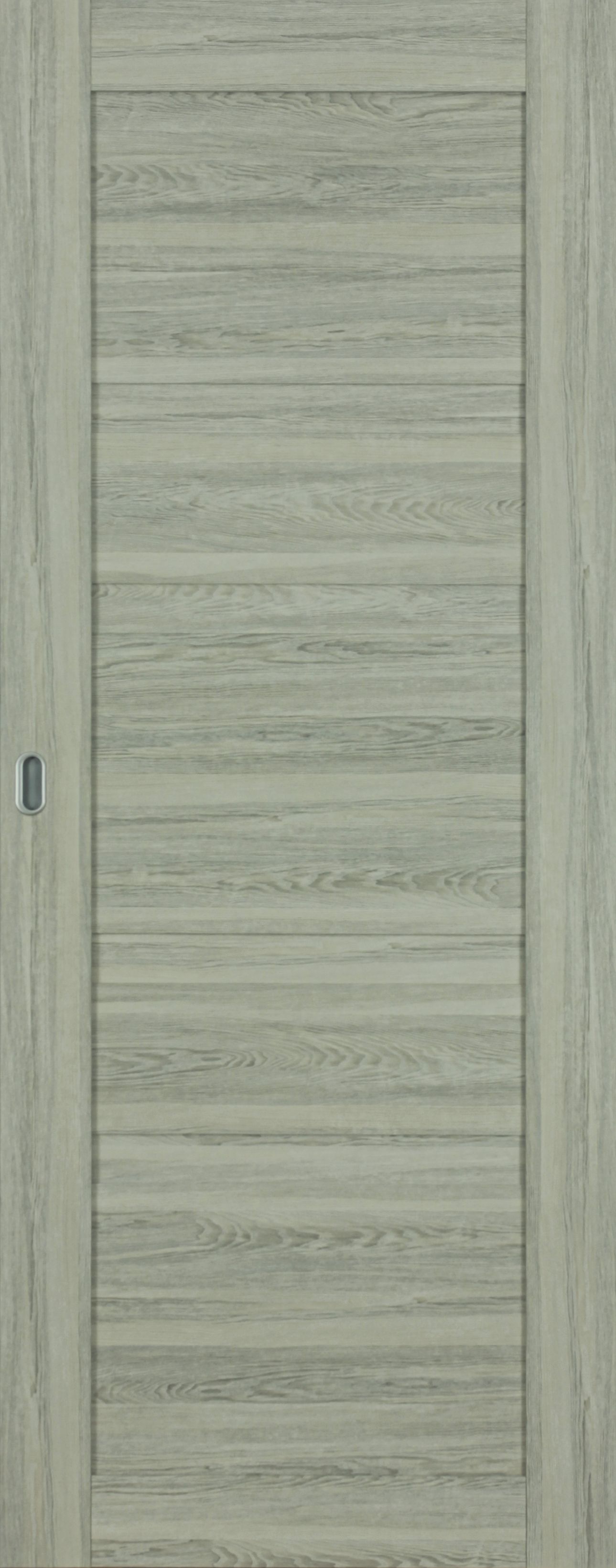 Usa interior, culisanta,  gri, reversibila, mdf, 207 x 81.5 cm • Workshop Doors Bella