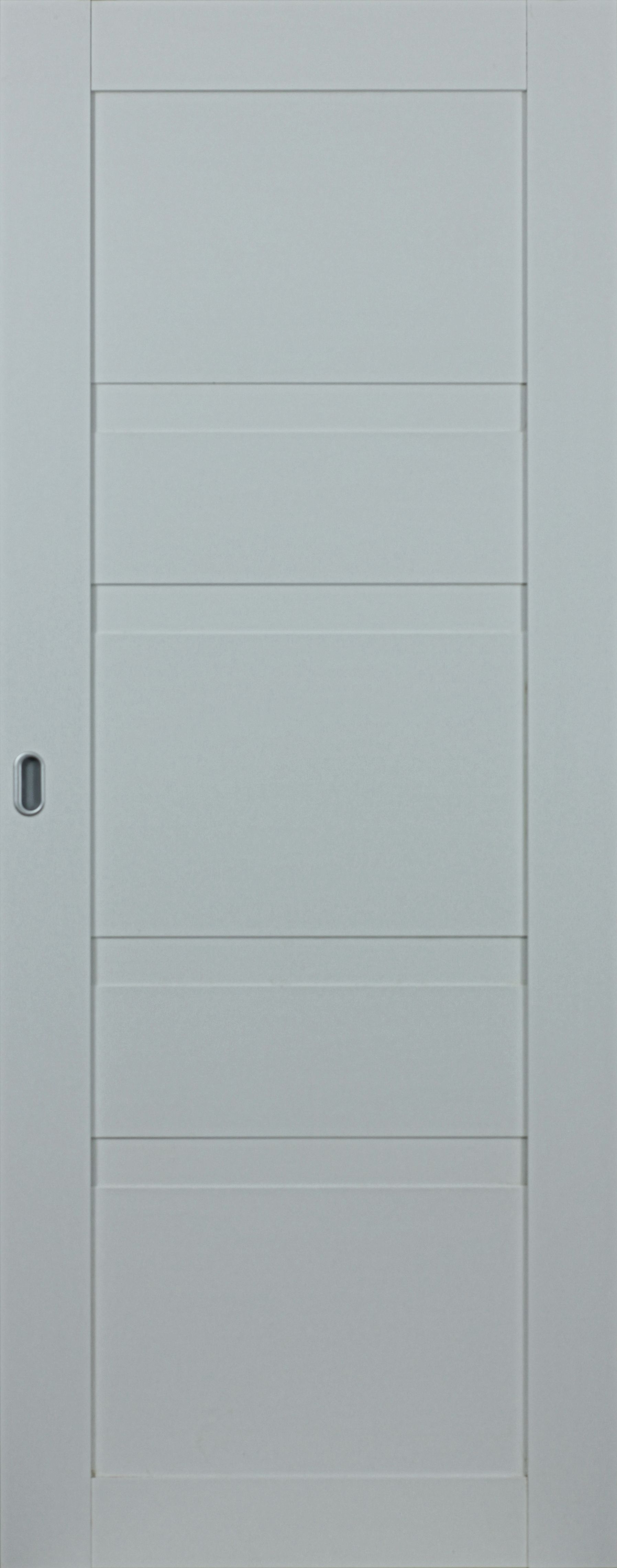 Usa interior, culisanta,  alb, reversibila, mdf, 207 x 81.5 cm  Workshop Doors Bella