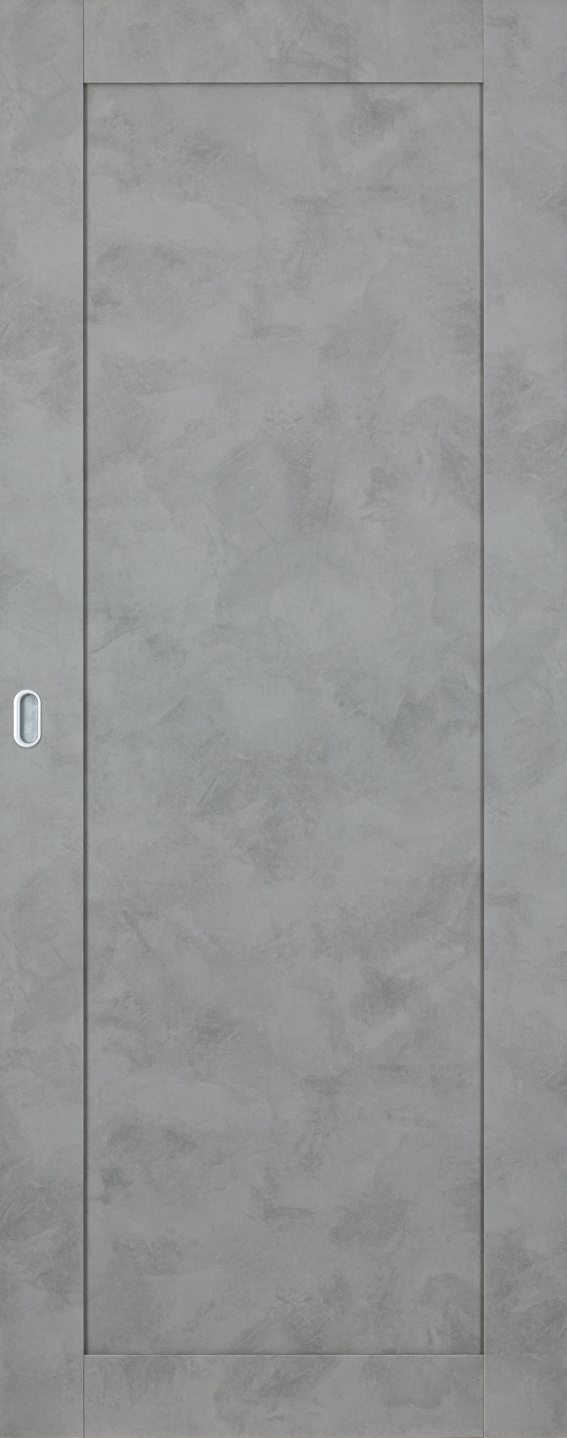 Usa interior, culisanta,  gri, reversibila, mdf, 207 x 81.5 cm  Workshop Doors Mod