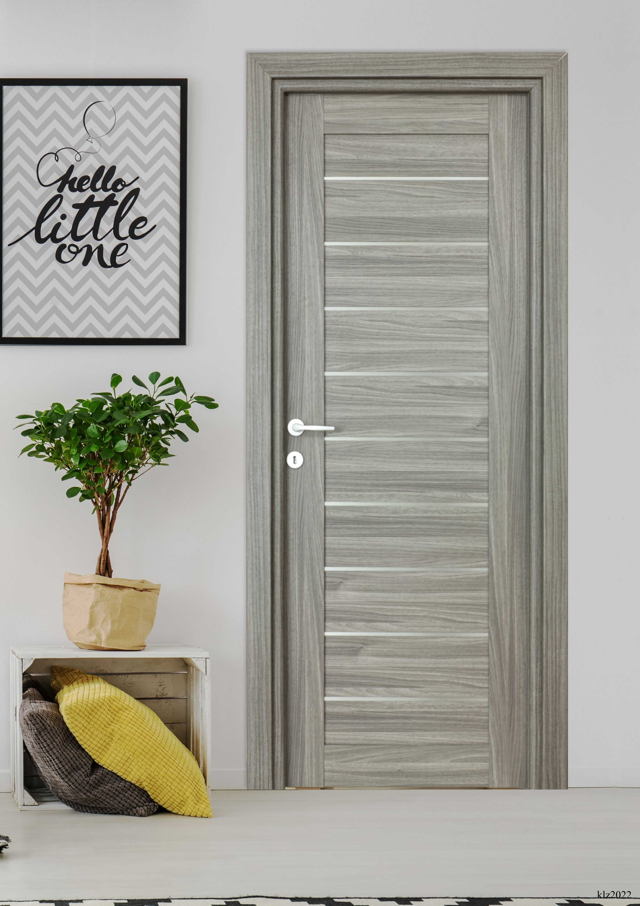 Usa Interior Tarra Gri Oak 78 x 203 cm, Reversibila