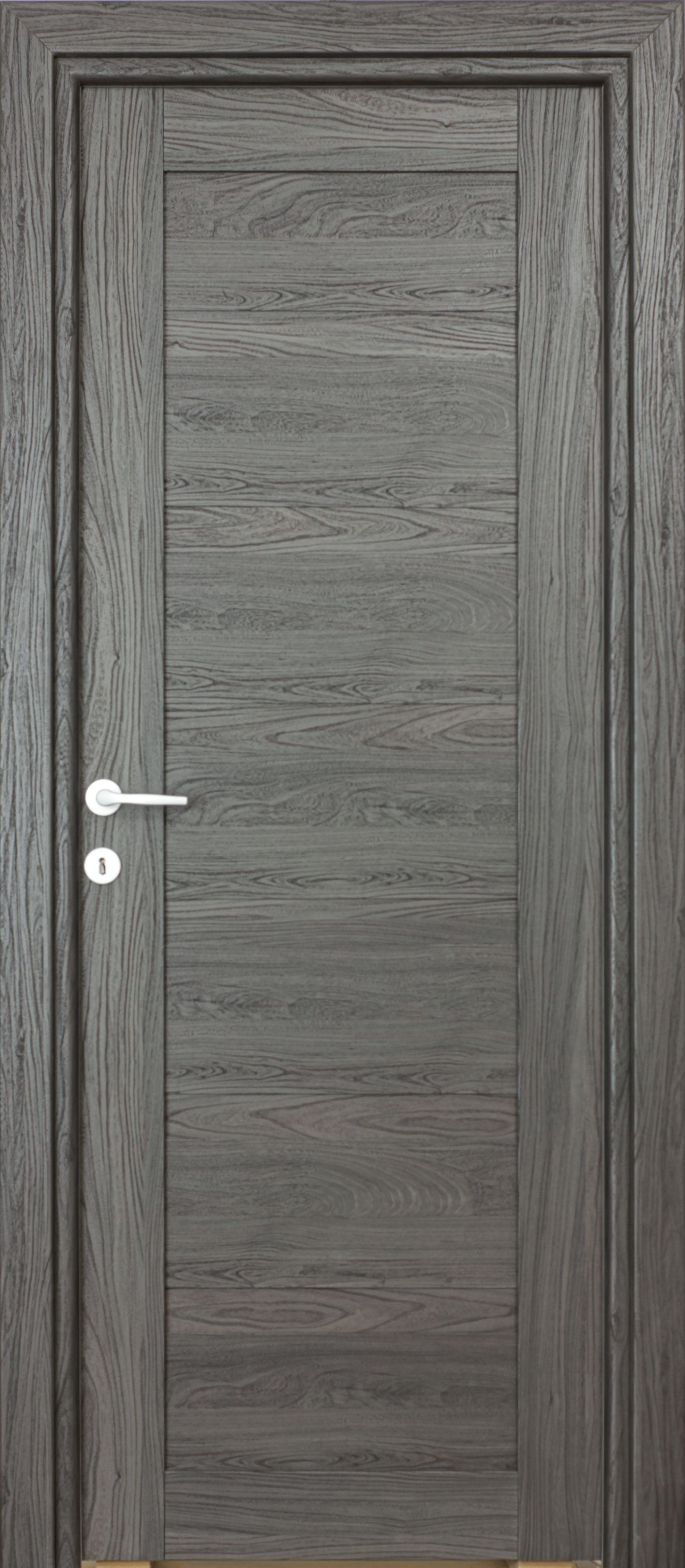 Usa Interior Tisa Plin Neagra 78 x 203 cm, Reversibila