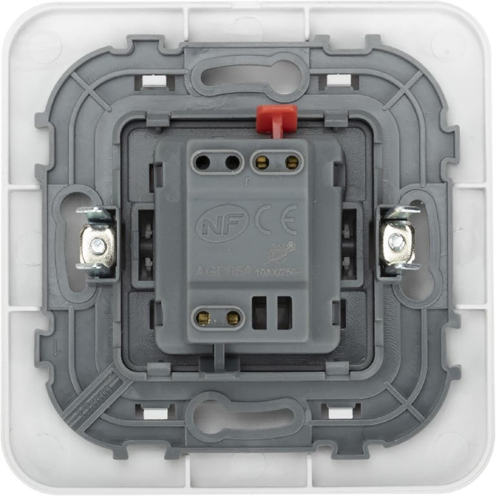 Intrerupator simplu KENNET JACOBSEN, 1 W, ABS, alb