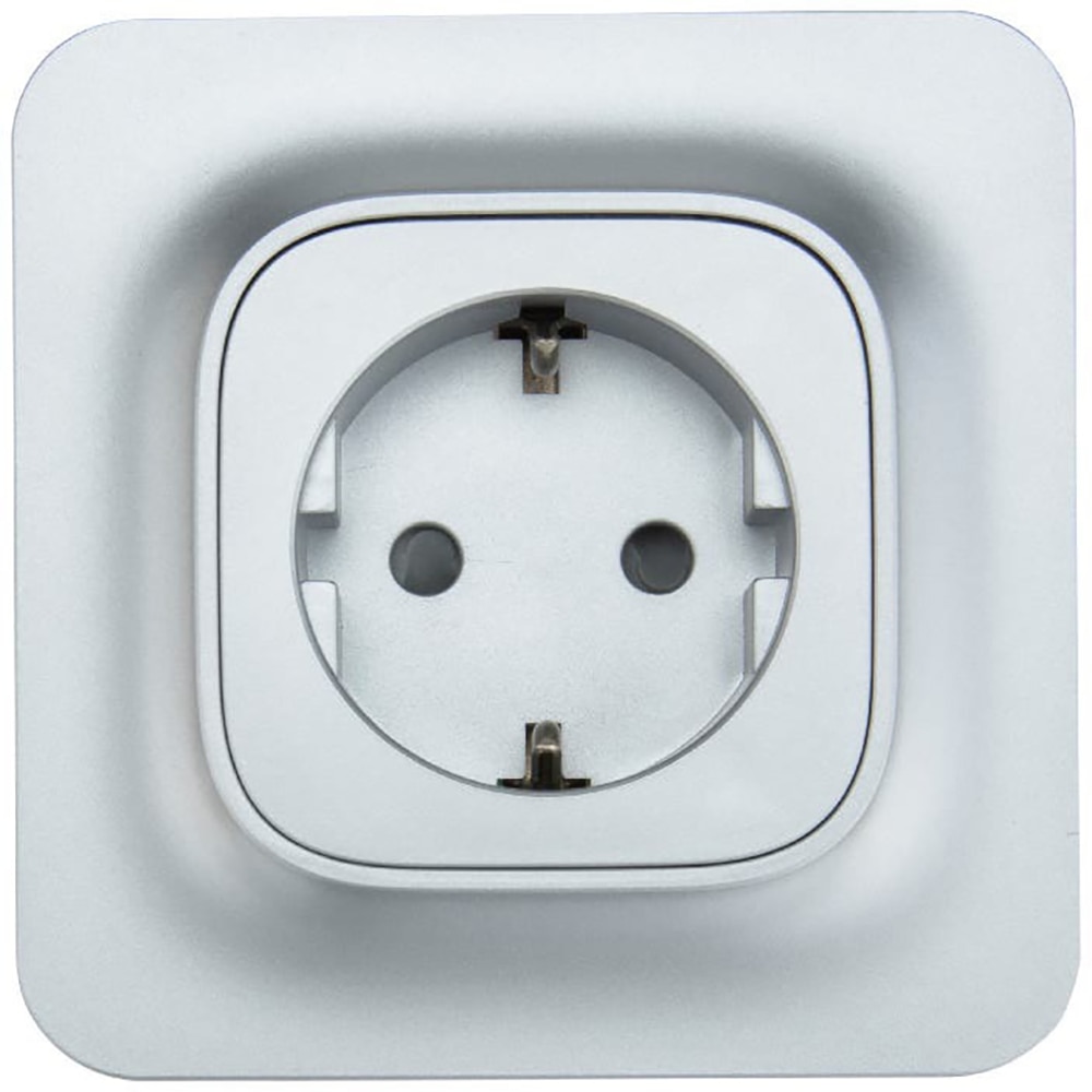 Priza schuko 2P+T JACOBSEN, ABS, alb