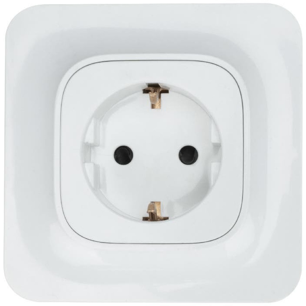 Priza Schuko JACOBSEN Kennet, alb