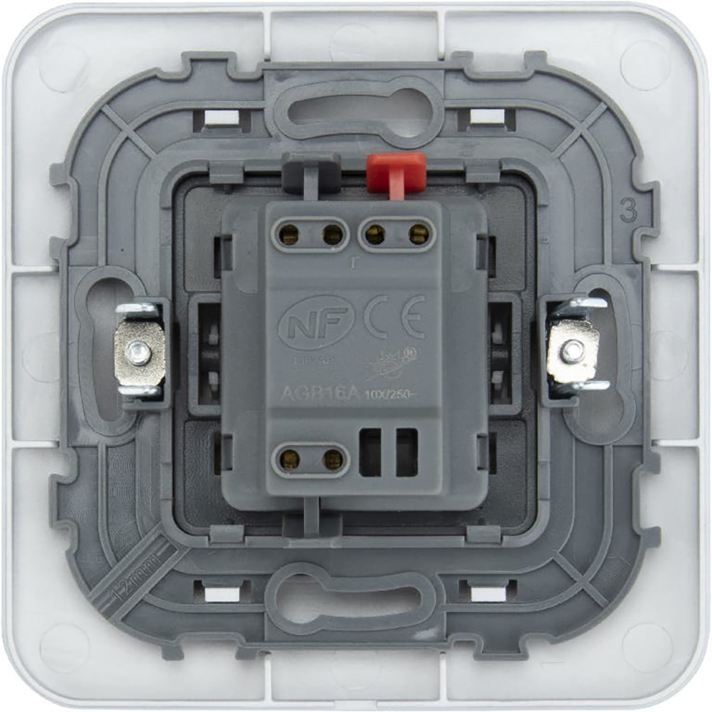 Intrerupator cap scara KENNET JACOBSEN, 2W, ABS, argintiu