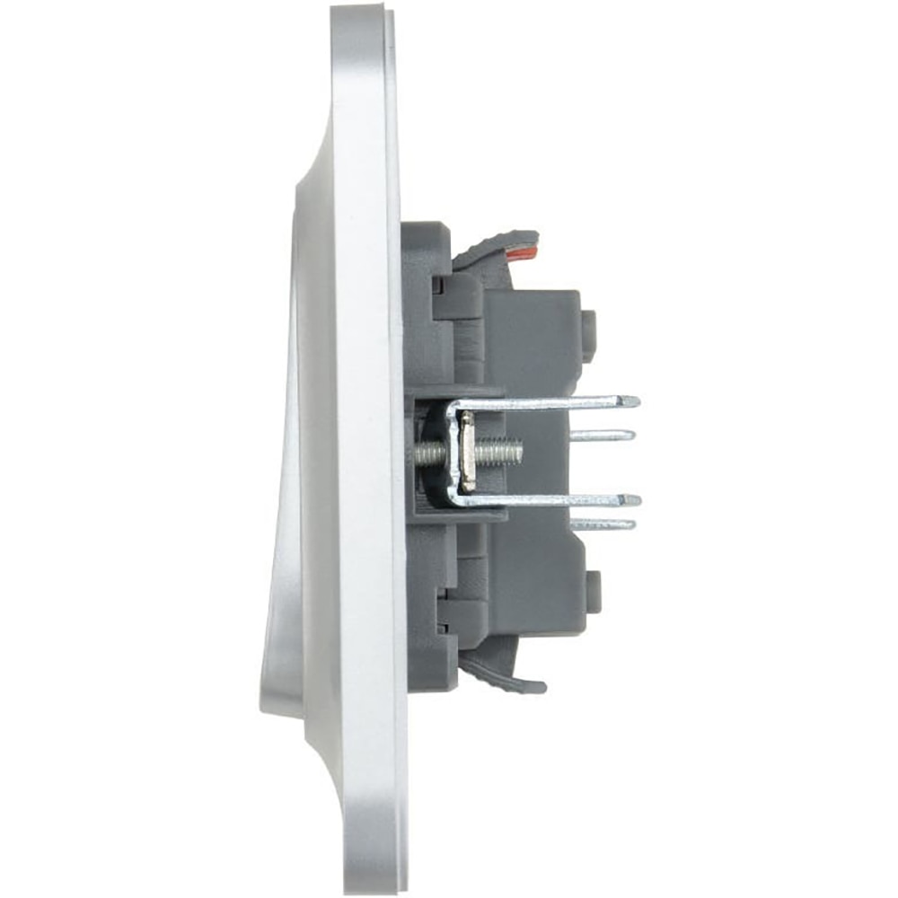 Intrerupator cap scara KENNET JACOBSEN, 2W, ABS, argintiu