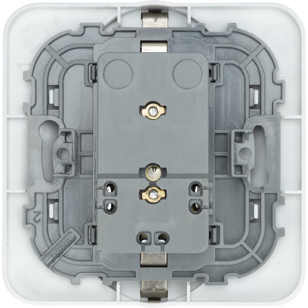 Priza dubla 2P+T KENNET JACOBSEN, 16A, IP20, ABS, alb