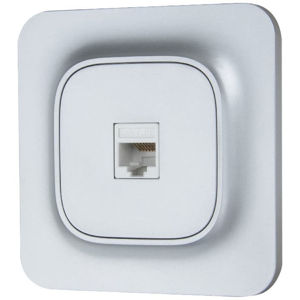 Priza internet JACOBSEN Kennet, RJ45, argintiu