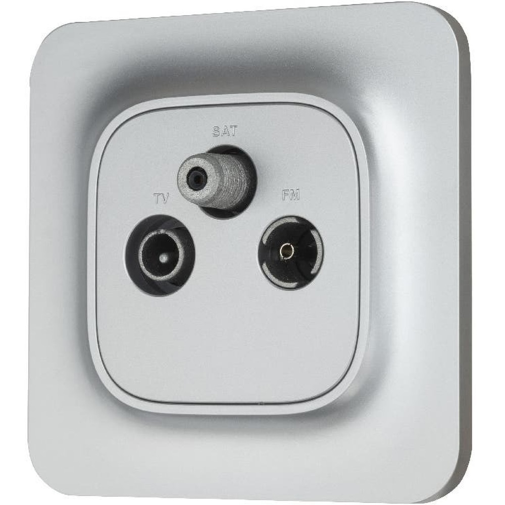 Priza TV JACOBSEN Kennet Fm Sat, argintiu