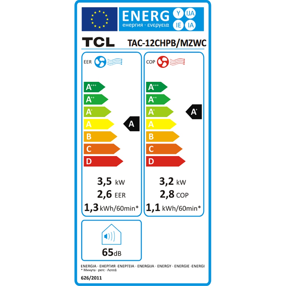 Aer conditionat portabil TCL TAC-12CHPB/MZW, 12000BTU, Kit evacuare inclus, alb