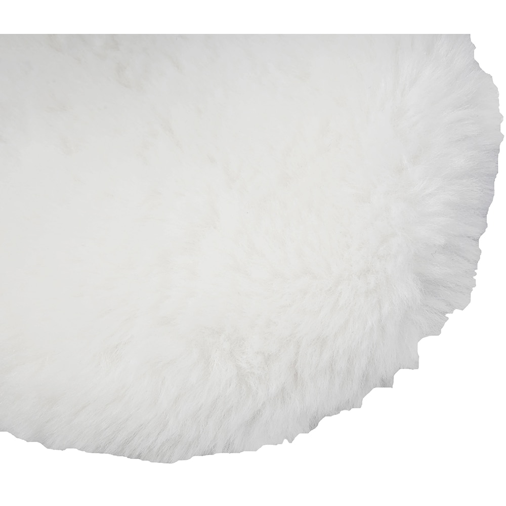 Set discuri lustruire auto MAC ALLISTER, 2 bucati, fetru + textil, 125 mm, alb