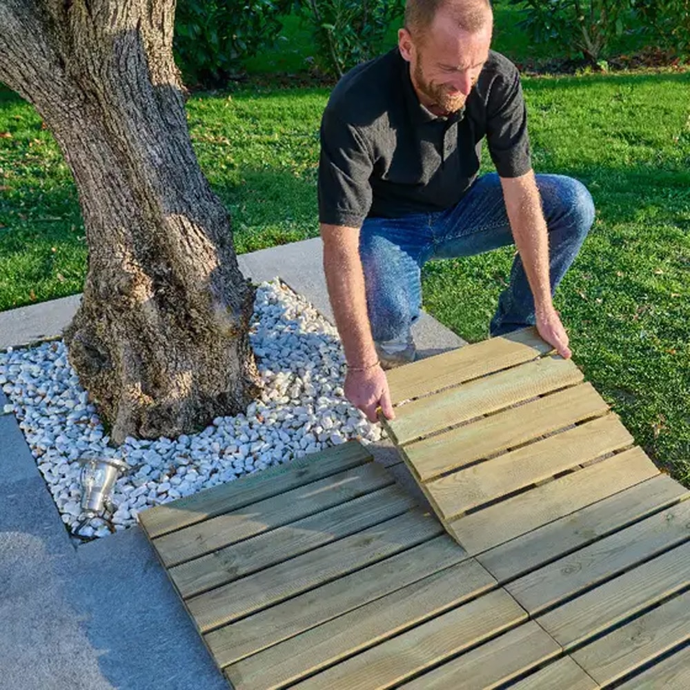 Pavaj Decking pin Limari 101385600, 50 x 50cm, maro