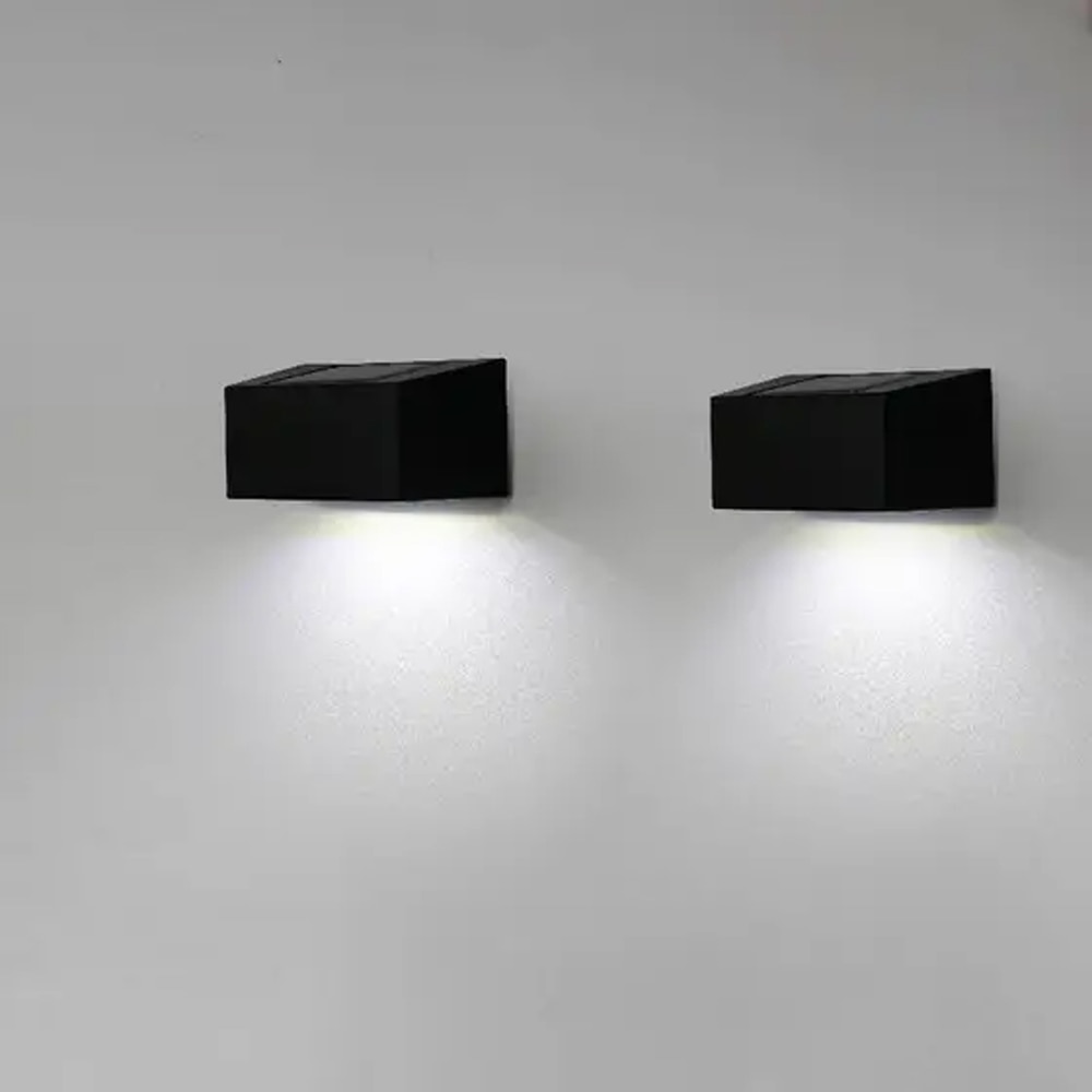 Aplica solara exterior MINI SCARA, LED, IP44, 2 bucati, negru