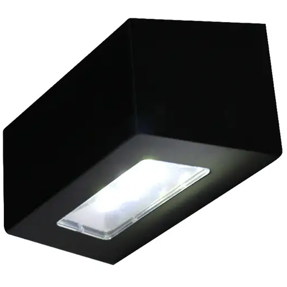 Aplica solara exterior MINI SCARA, LED, IP44, 2 bucati, negru
