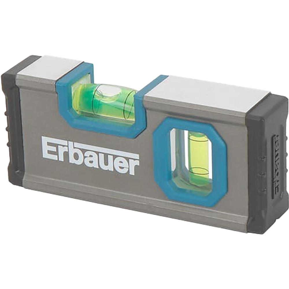 Mini nivela cu bula de aer ERBAUER, plastic, gri