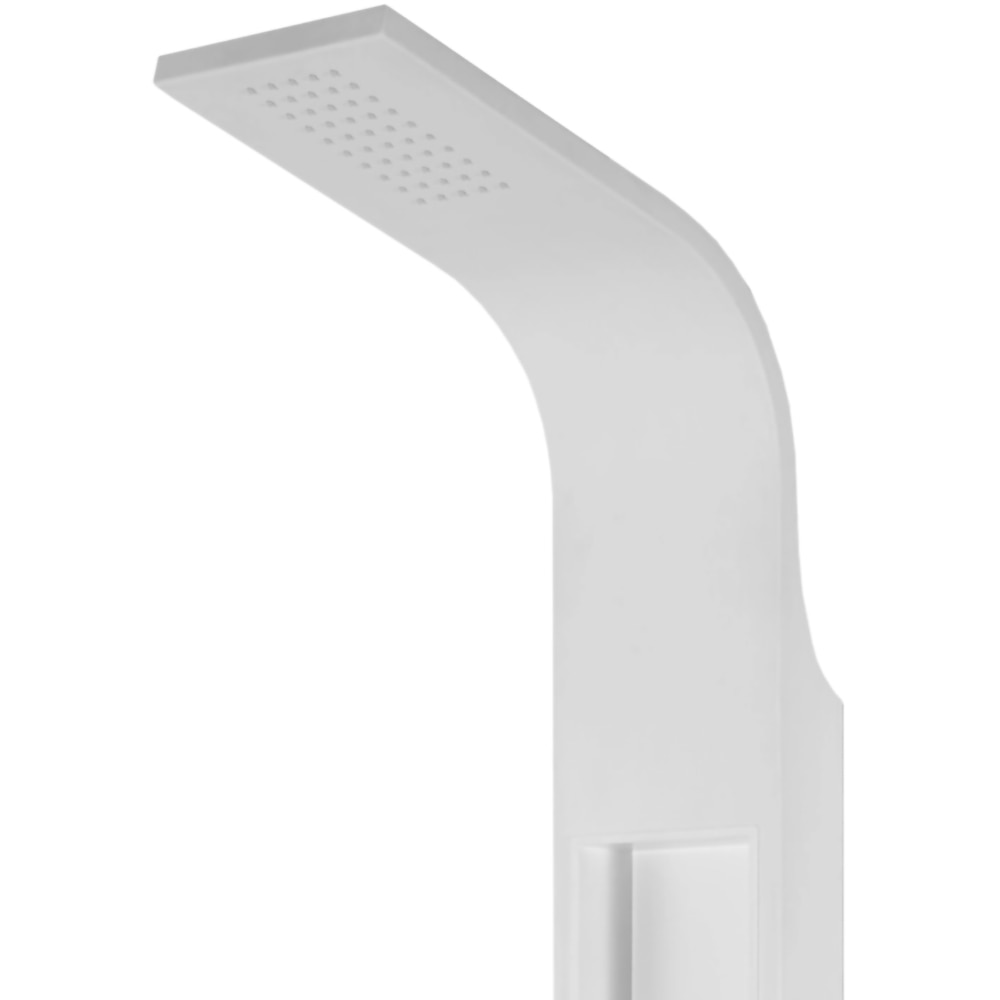 Panel de dus GOODHOME Layra, termostat, hidromasaj, 140 cm, alb mat