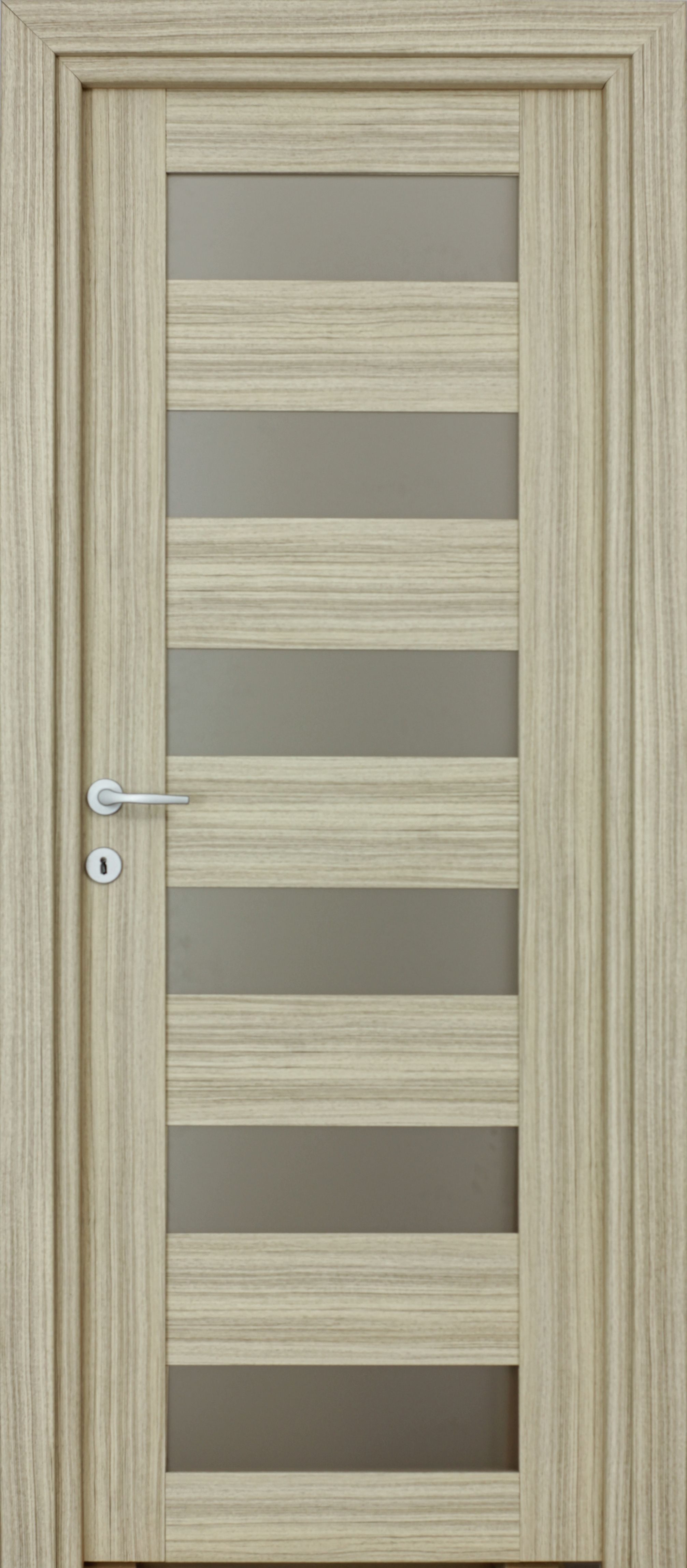 Usa de interior, geam, reversibila, PVC, 78 x 208 cm Trame