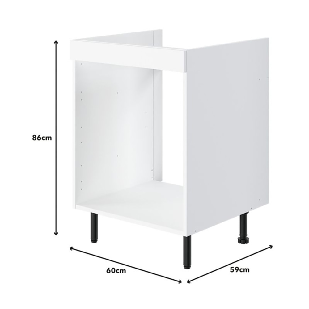 Corp cuptor bucatarie Pragma, PAL, 60 x 59 x 86cm, alb