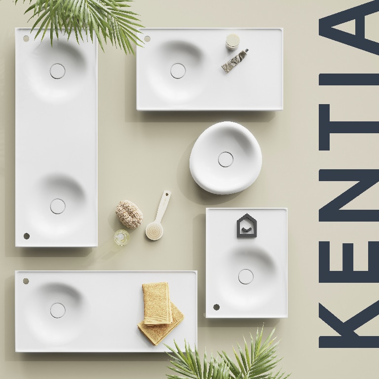 Lavoar baie, alb, 60Cm   GoodHome Kentia