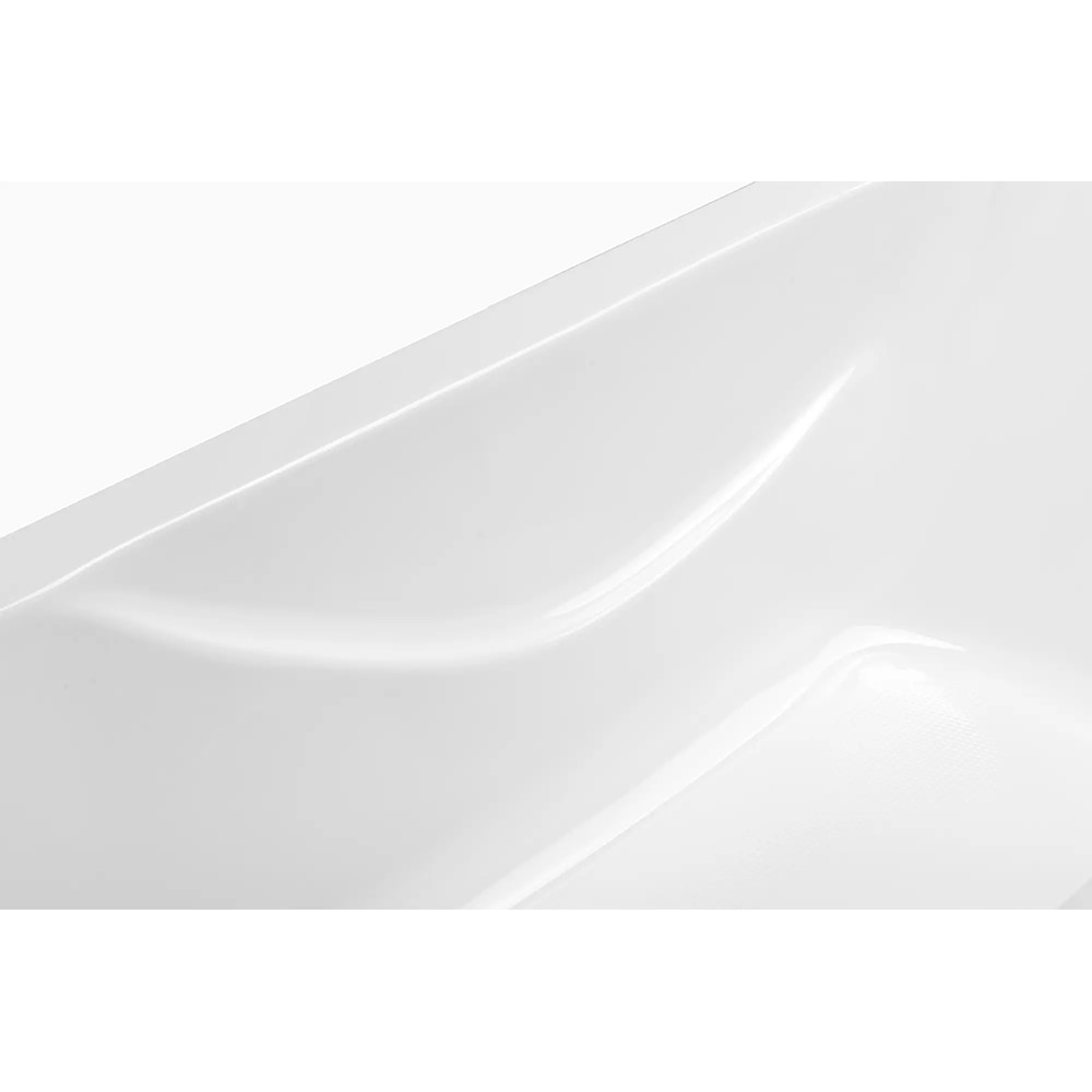 Cada baie FIBREX Sara, reversibila, dreptunghiulara, acril, 170 x 70 cm, 170l, alb