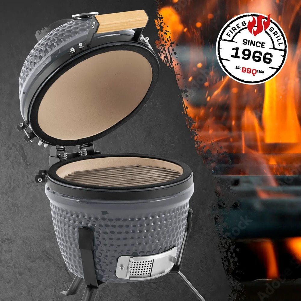 Gratar ceramic Landmann, 44 x 47 x 55 cm, gri