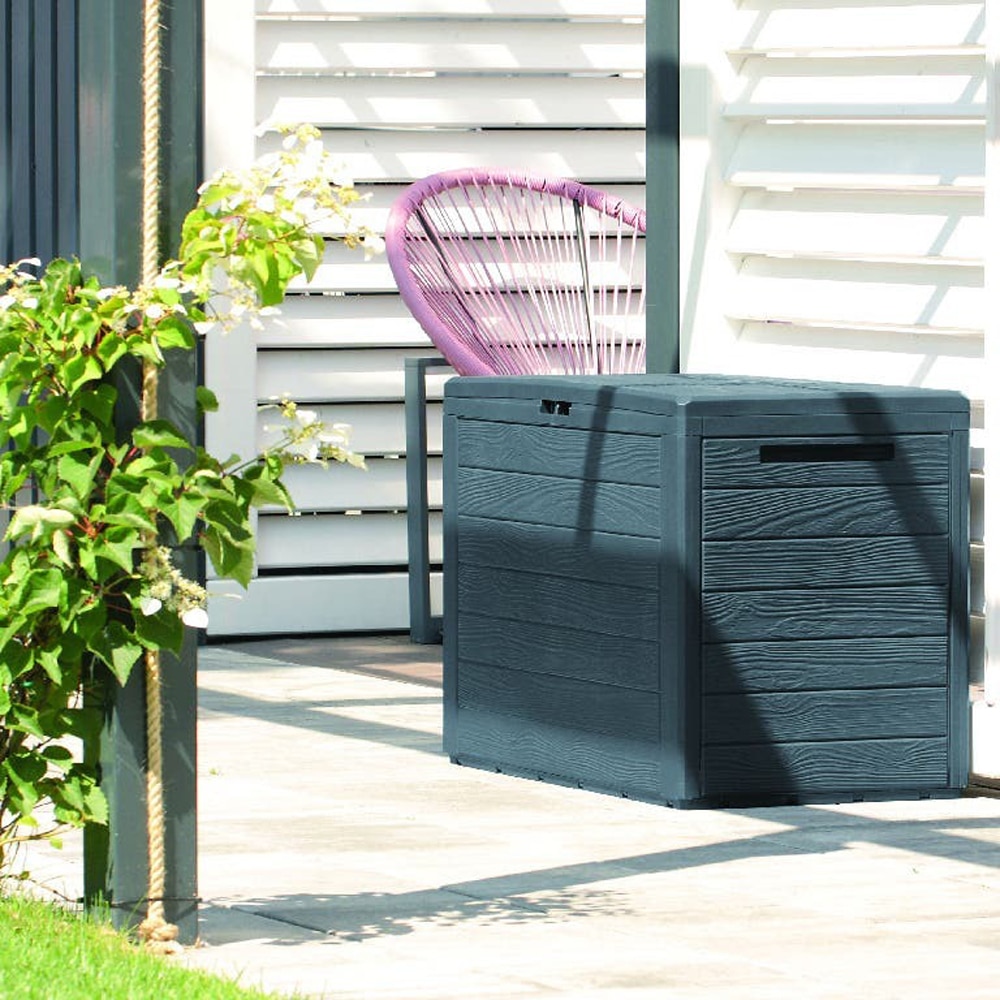 Lada depozitare gradina KLIKSTROM, 58.5 x 46 x 55 cm, antracit