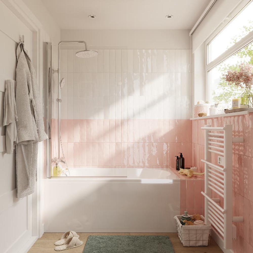 Sistem dus GOODHOME Anika, termostat, 3 functii, argintiu