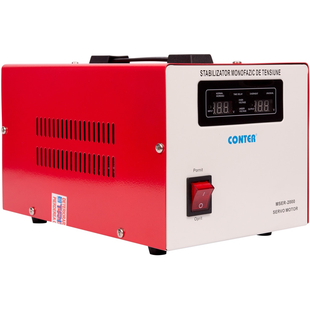 Stabilizator tensiune CONTER MSER, 2000VA, 1500W, 6.52A