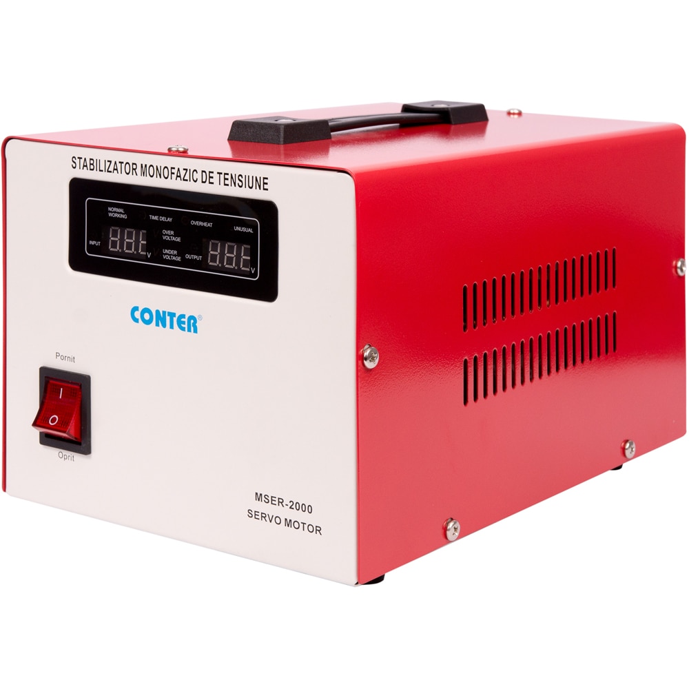Stabilizator tensiune CONTER MSER, 2000VA, 1500W, 6.52A